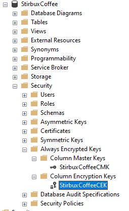Directory-Column-Encryption-Key-Created